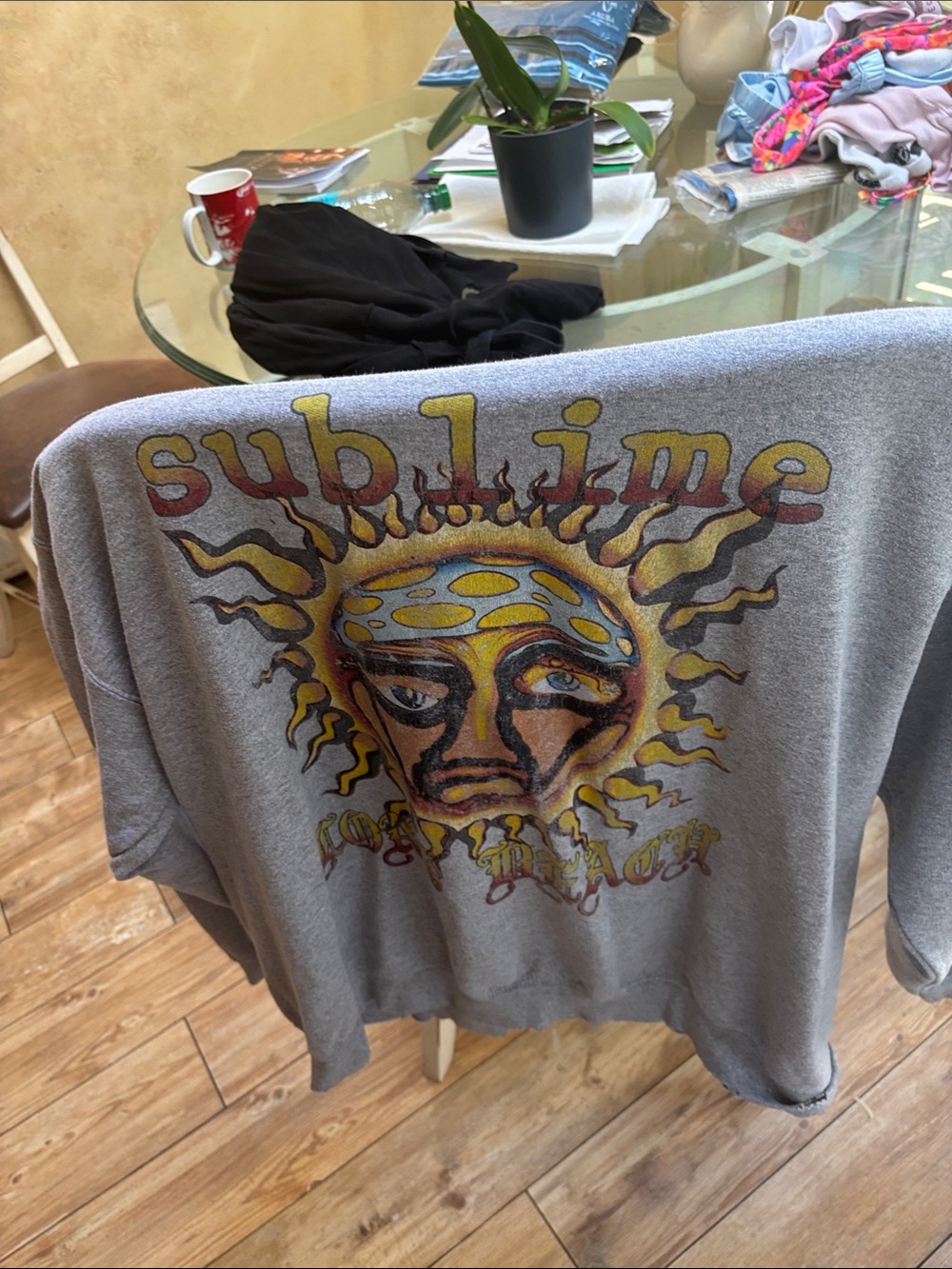 Sublime Graphic Gray Women’s Sweatshirt - Band Logo Pullover